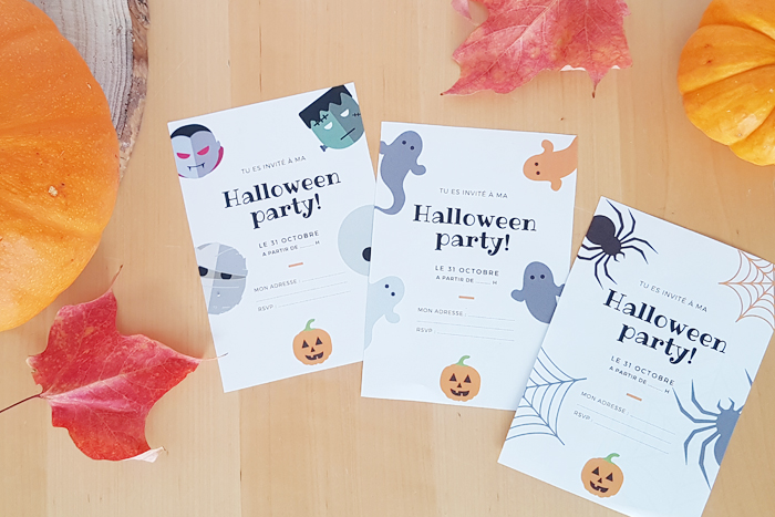 Mini checklist pour préparer Halloween et invitations à imprimer