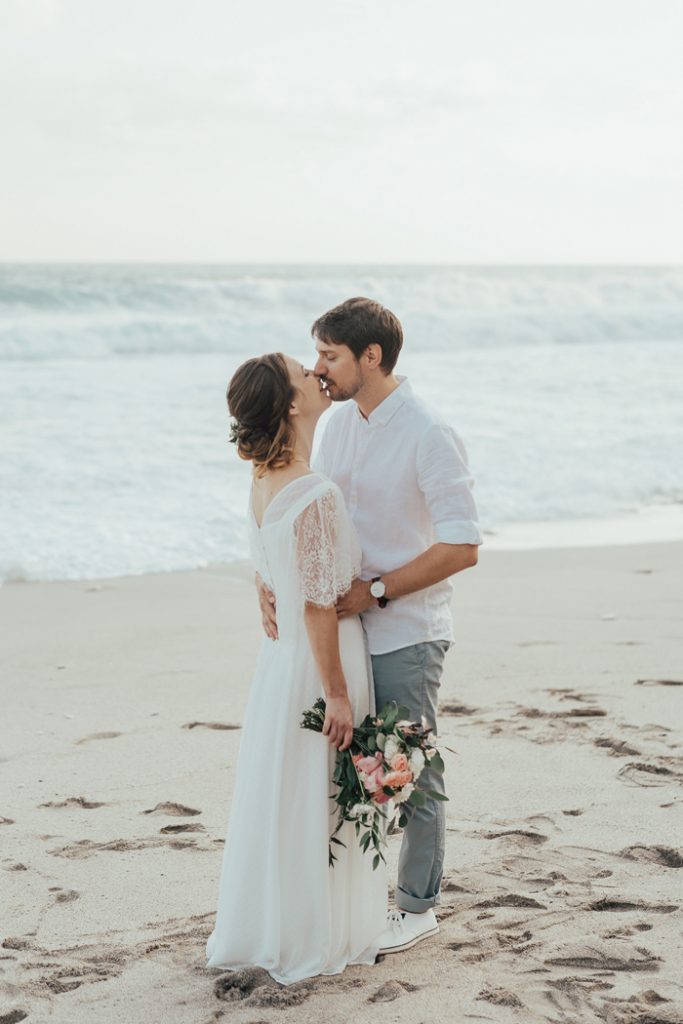 Notre renouvellement de voeux pour nos 10 ans de mariage sur la plage