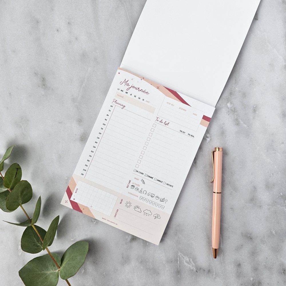 Daily planner : l'outil pour organiser sa journée, planning