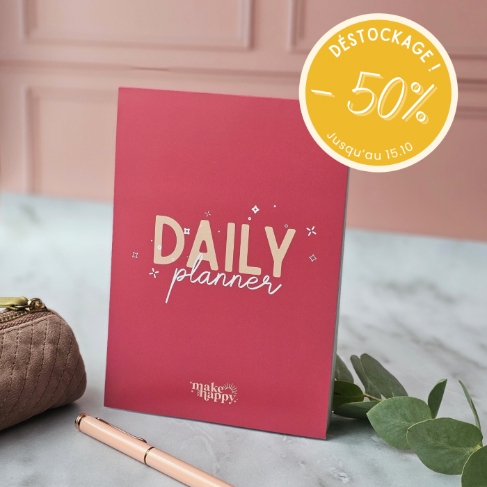 Daily planner : l'outil pour organiser sa journée, planning En promo