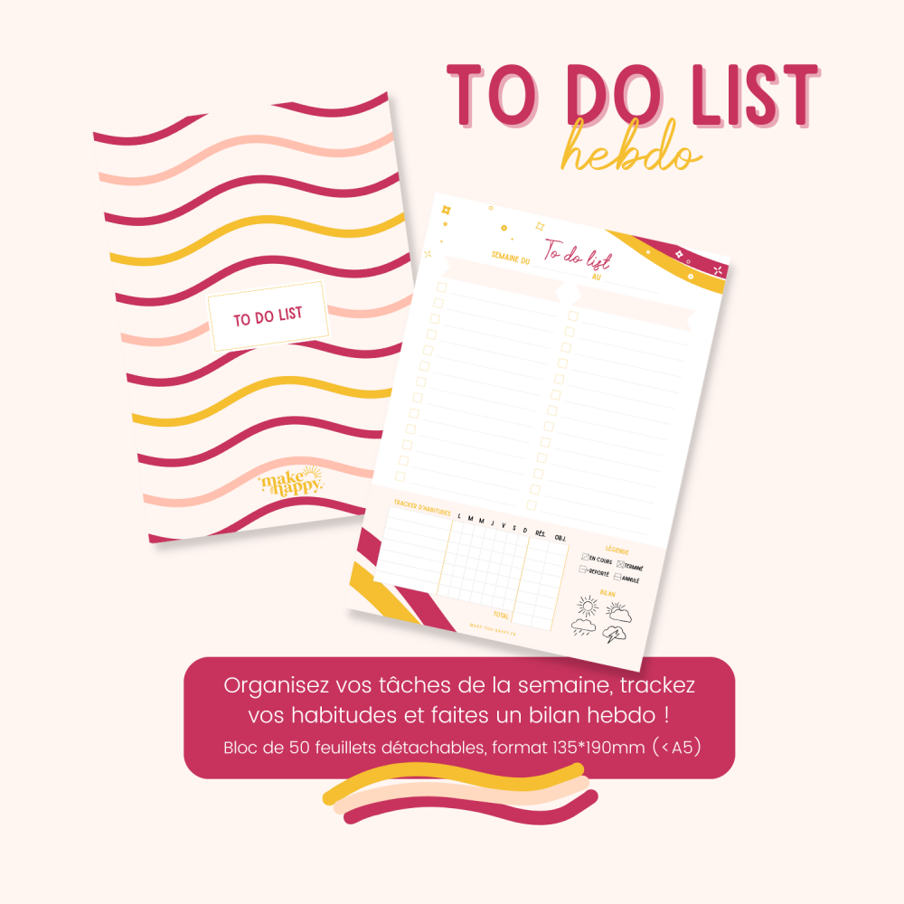 Organiser ses semaines
