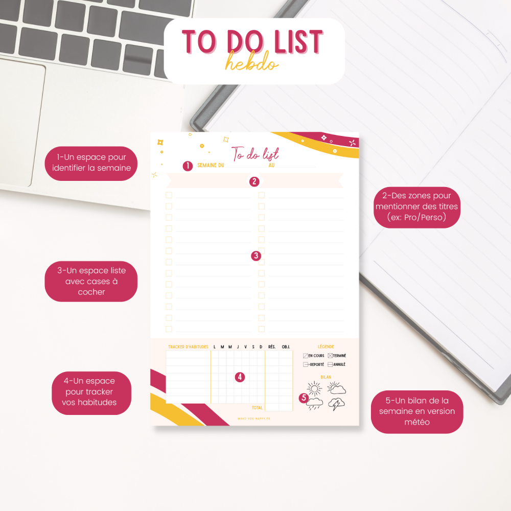 Outil d'organisation et de to do list