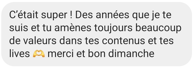 Témoignage - Préparer son année 2025