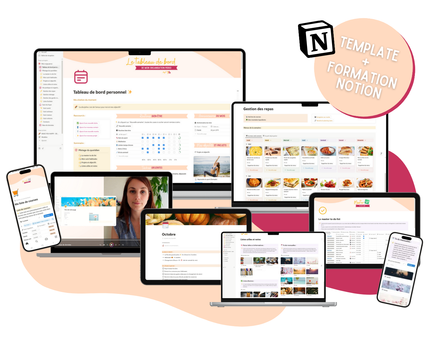 Programme Notion Template Notion Organisation – Make You Happy