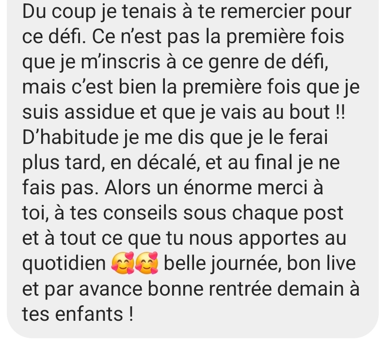 Défi d'organisation, conseils et soutien