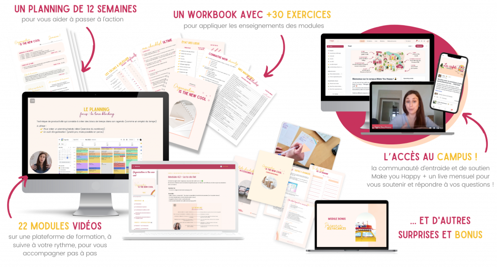 Formation complète en organisation personnelle