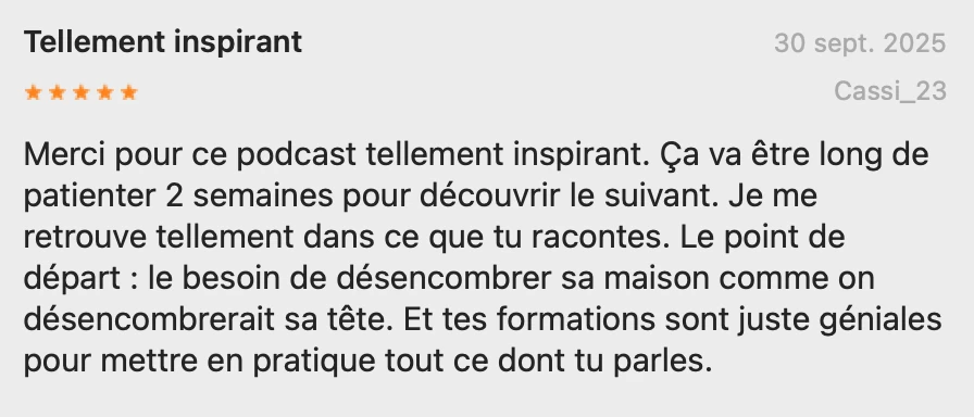 temoignage podcast conseils organisation et vie de famille