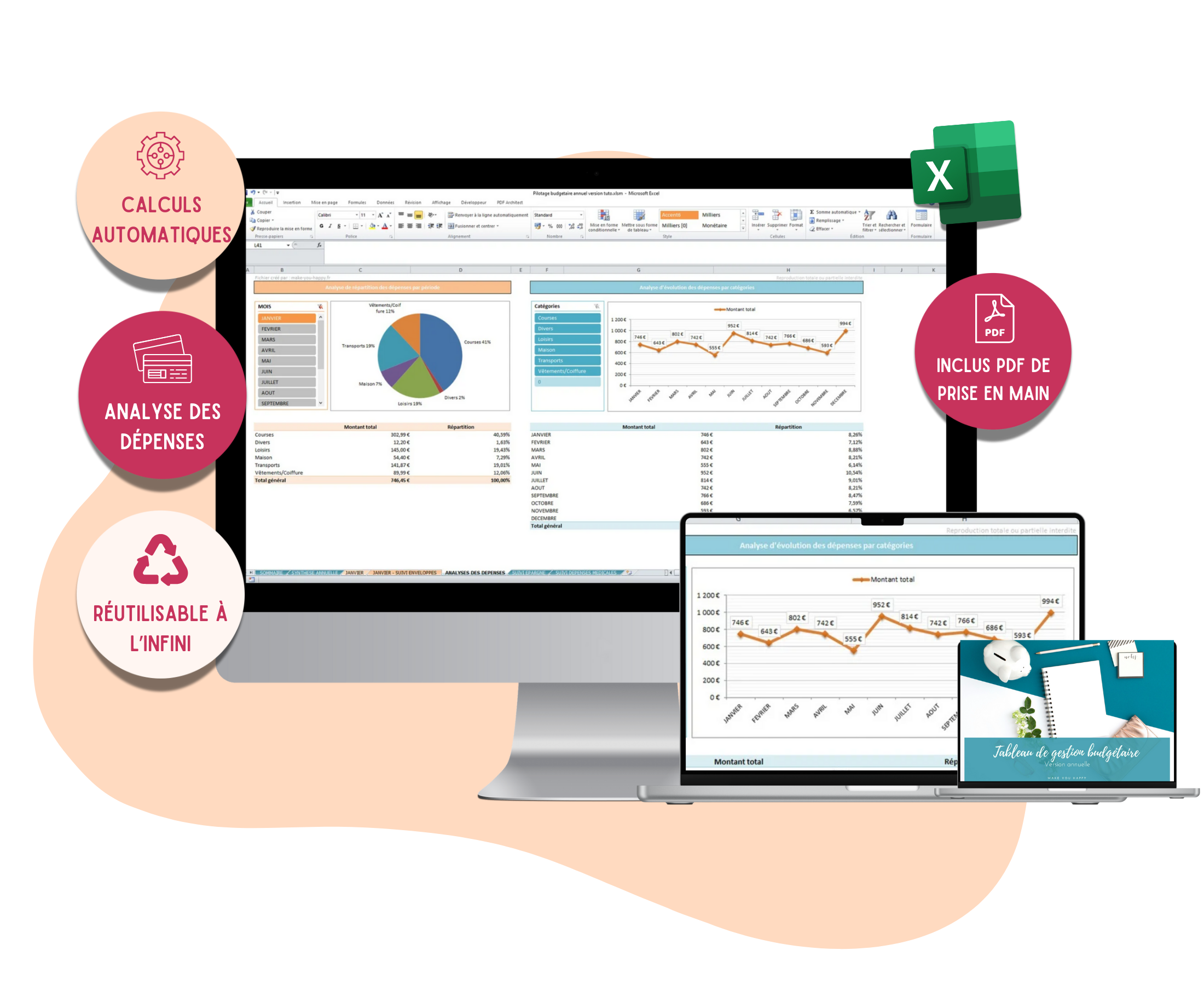 tableau excel budget