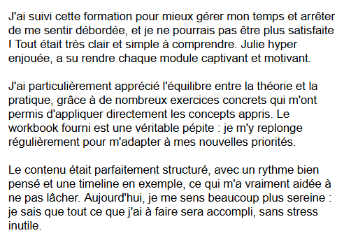 avis client formation comment gerer son budget